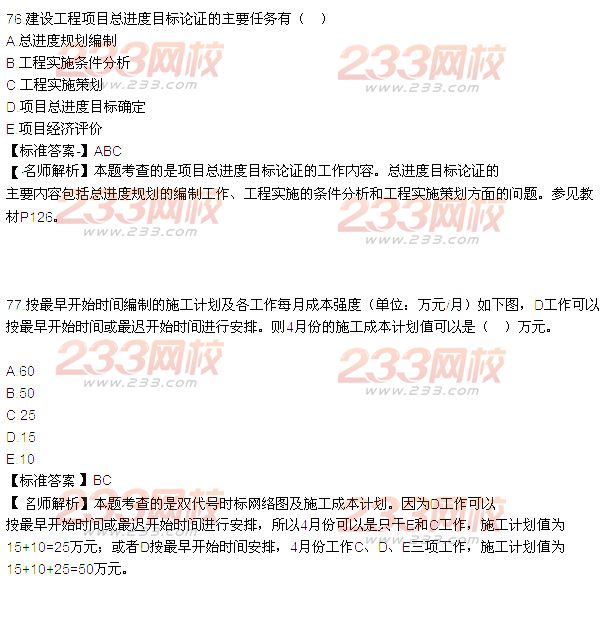 2015年一級(jí)建造師考試《項(xiàng)目管理》真題及答案(更新中)